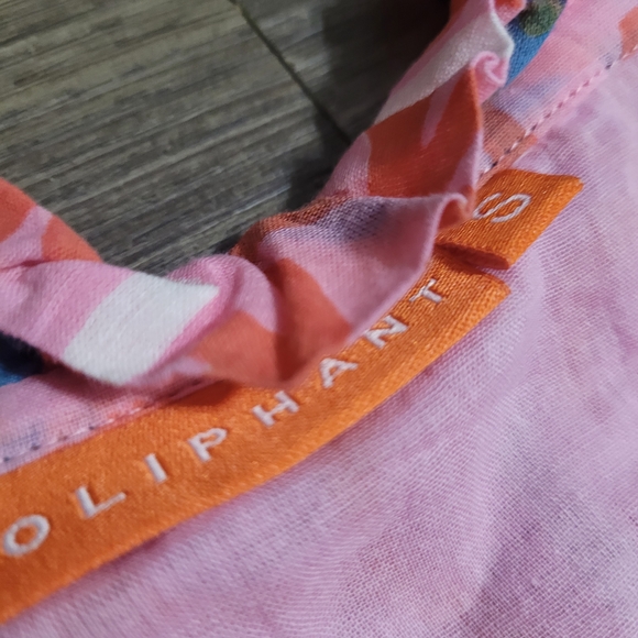 Oliphant Pink Printed Maxi Dress with Subtle Purple Accents - Picture 4 of 9